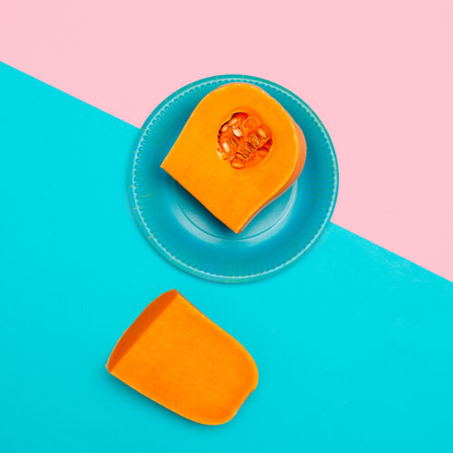 Pumpkin Raw Vegan Minimal art style